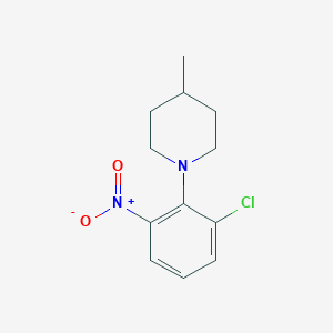 1-(2-Chloro-6-nitrophenyl)-4-methylpiperidine
