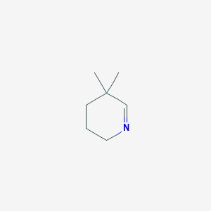 molecular formula C7H13N B2863171 5,5-Dimethyl-2,3,4,5-tetrahydropyridine CAS No. 37414-92-9