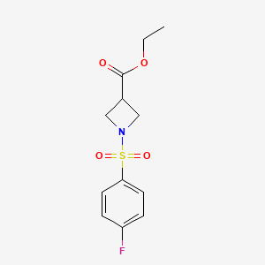 Ethyl 1-[(4-fluorophenyl)sulfonyl]-3-azetanecarboxylate