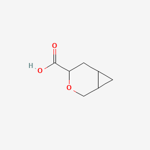 molecular formula C7H10O3 B2863187 3-Oxabicyclo[4.1.0]heptane-4-carboxylic acid CAS No. 2375274-04-5