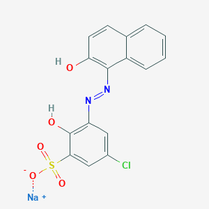 Sodium;5-chloro-2-hydroxy-3-[(2-hydroxynaphthalen-1-yl)diazenyl]benzenesulfonate