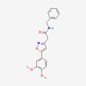 N-benzyl-2-(5-(3,4-dimethoxyphenyl)isoxazol-3-yl)acetamide