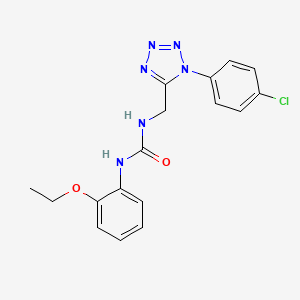 molecular formula C17H17ClN6O2 B2863234 1-((1-(4-氯苯基)-1H-四唑-5-基)甲基)-3-(2-乙氧基苯基)脲 CAS No. 1005307-02-7