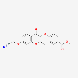methyl 4-{[7-(cyanomethoxy)-2-methyl-4-oxo-4H-chromen-3-yl]oxy}benzoate