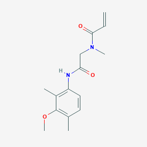 molecular formula C15H20N2O3 B2863253 N-[2-(3-Methoxy-2,4-dimethylanilino)-2-oxoethyl]-N-methylprop-2-enamide CAS No. 2200300-43-0