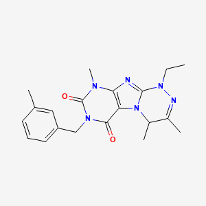 1-ethyl-3,4,9-trimethyl-7-(3-methylbenzyl)-1,4-dihydro-[1,2,4]triazino[3,4-f]purine-6,8(7H,9H)-dione