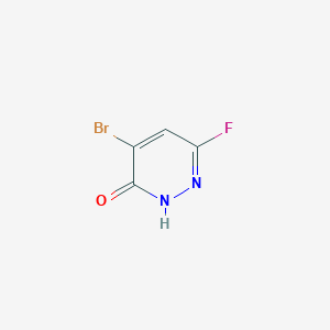 molecular formula C4H2BrFN2O B2863270 4-Bromo-6-fluoropyridazin-3(2H)-one CAS No. 2551116-99-3