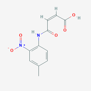 molecular formula C11H10N2O5 B2863272 (Z)-4-((4-methyl-2-nitrophenyl)amino)-4-oxobut-2-enoic acid CAS No. 85142-52-5