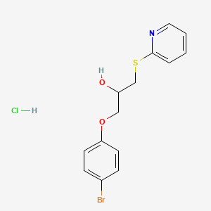 1-(4-Bromophenoxy)-3-(pyridin-2-ylthio)propan-2-ol hydrochloride