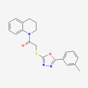 1-(3,4-dihydroquinolin-1(2H)-yl)-2-((5-(m-tolyl)-1,3,4-oxadiazol-2-yl)thio)ethanone
