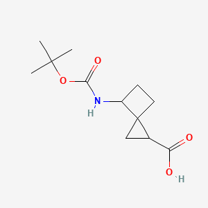 6-[(2-Methylpropan-2-yl)oxycarbonylamino]spiro[2.3]hexane-2-carboxylic acid