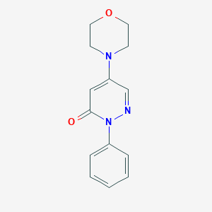 molecular formula C14H15N3O2 B286331 5-(4-morpholinyl)-2-phenyl-3(2H)-pyridazinone 