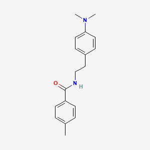 molecular formula C18H22N2O B2863314 N-(4-(二甲氨基)苯乙基)-4-甲基苯甲酰胺 CAS No. 953167-93-6