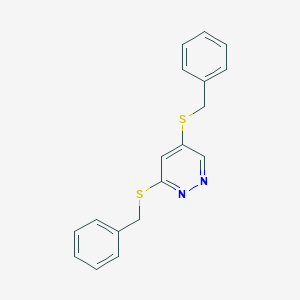 molecular formula C18H16N2S2 B286333 3,5-Bis(benzylsulfanyl)pyridazine 