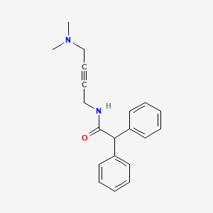 molecular formula C20H22N2O B2863344 N-(4-(dimethylamino)but-2-yn-1-yl)-2,2-diphenylacetamide CAS No. 1396878-56-0