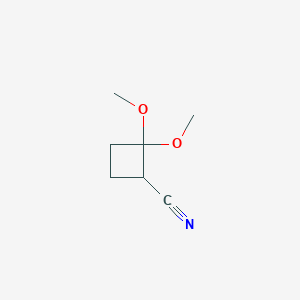 2,2-Dimethoxycyclobutane-1-carbonitrile