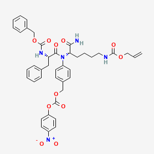 molecular formula C41H43N5O11 B2863348 Cbz-Phe-(Alloc)Lys-PAB-PNP CAS No. 159857-90-6