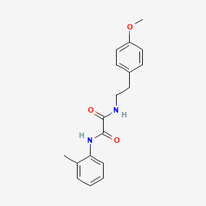 molecular formula C18H20N2O3 B2863384 N1-(4-methoxyphenethyl)-N2-(o-tolyl)oxalamide CAS No. 425418-45-7