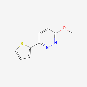molecular formula C9H8N2OS B2863409 3-Methoxy-6-(thiophen-2-yl)pyridazine CAS No. 68206-17-7