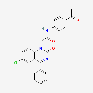 N-(4-acetylphenyl)-2-(6-chloro-2-oxo-4-phenylquinazolin-1(2H)-yl)acetamide
