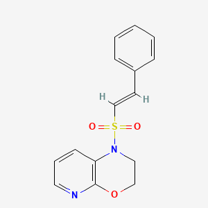 1-[(E)-2-Phenylethenyl]sulfonyl-2,3-dihydropyrido[2,3-b][1,4]oxazine