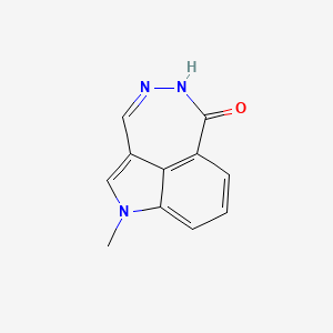molecular formula C11H9N3O B2863473 1-methyl-1H-[1,2]diazepino[4,5,6-cd]indol-6(5H)-one CAS No. 65923-22-0