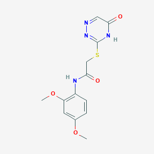 molecular formula C13H14N4O4S B2863475 N-(2,4-二甲氧基苯基)-2-((5-氧代-4,5-二氢-1,2,4-三嗪-3-基)硫代)乙酰胺 CAS No. 897624-09-8