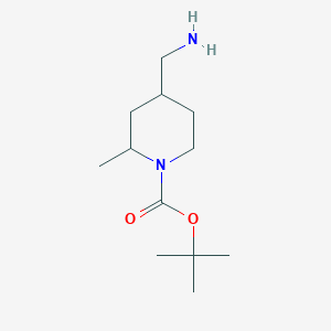 molecular formula C12H24N2O2 B2863476 Tert-butyl 4-(aminomethyl)-2-methylpiperidine-1-carboxylate CAS No. 1540186-79-5