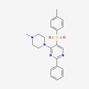 4-Methylphenyl 4-(4-methylpiperazino)-2-phenyl-5-pyrimidinyl sulfone