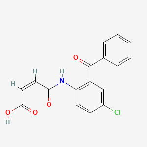molecular formula C17H12ClNO4 B2863496 (Z)-4-((2-苯甲酰-4-氯苯基)氨基)-4-氧代丁-2-烯酸 CAS No. 195066-61-6