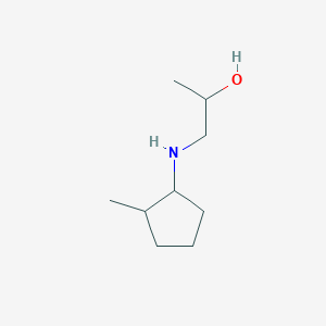 molecular formula C9H19NO B2863513 1-[(2-甲基环戊基)氨基]丙烷-2-醇 CAS No. 1340449-54-8