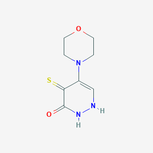 molecular formula C8H11N3O2S B286353 5-(4-morpholinyl)-4-sulfanyl-3(2H)-pyridazinone 