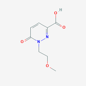 molecular formula C8H10N2O4 B2863576 1-(2-Methoxy-ethyl)-6-oxo-1,6-dihydro-pyridazine-3-carboxylic acid CAS No. 875163-77-2