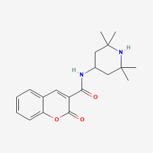 molecular formula C19H24N2O3 B2863594 2-oxo-N-(2,2,6,6-tetramethylpiperidin-4-yl)-2H-chromene-3-carboxamide CAS No. 199279-65-7