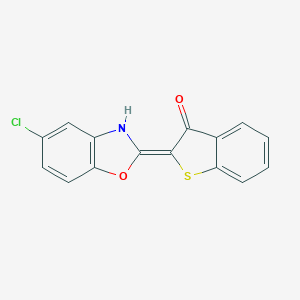 molecular formula C15H8ClNO2S B286360 (2Z)-2-(5-chloro-3H-1,3-benzoxazol-2-ylidene)-1-benzothiophen-3-one 