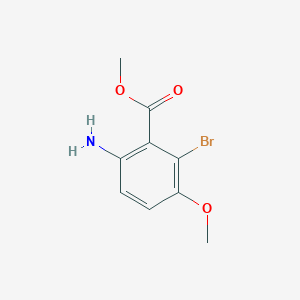 molecular formula C9H10BrNO3 B2863621 Methyl 6-amino-2-bromo-3-methoxybenzoate CAS No. 1340366-76-8