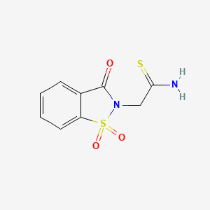 2-(1,1-dioxido-3-oxo-1,2-benzisothiazol-2(3H)-yl)ethanethioamide