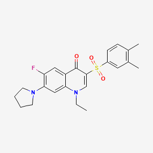 3-[(3,4-dimethylphenyl)sulfonyl]-1-ethyl-6-fluoro-7-pyrrolidin-1-ylquinolin-4(1H)-one