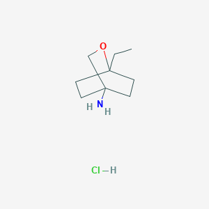 1-Ethyl-2-oxabicyclo[2.2.2]octan-4-amine;hydrochloride