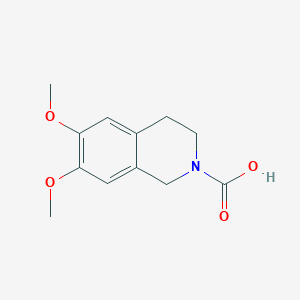 molecular formula C12H15NO4 B286364 6,7-dimethoxy-3,4-dihydro-1H-isoquinoline-2-carboxylic acid CAS No. 501120-37-2