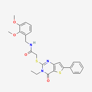 5-(cyclopropylcarbonyl)-N-(2-thienylmethyl)-4,5,6,7-tetrahydrothieno[3,2-c]pyridine-2-sulfonamide