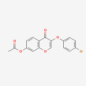 molecular formula C17H11BrO5 B2863662 3-(4-bromophenoxy)-4-oxo-4H-chromen-7-yl acetate CAS No. 196928-58-2