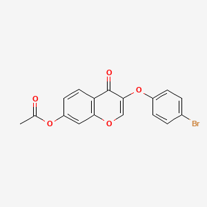 3-(4-bromophenoxy)-4-oxo-4H-chromen-7-yl acetate