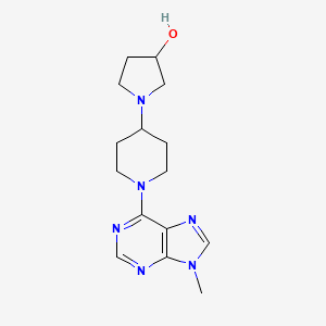 1-[1-(9-Methylpurin-6-yl)piperidin-4-yl]pyrrolidin-3-ol