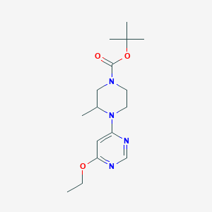 Tert-butyl 4-(6-ethoxypyrimidin-4-yl)-3-methylpiperazine-1-carboxylate