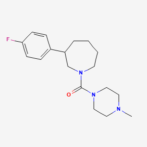 molecular formula C18H26FN3O B2863690 (3-(4-Fluorophenyl)azepan-1-yl)(4-methylpiperazin-1-yl)methanone CAS No. 1797027-04-3