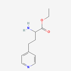 molecular formula C11H16N2O2 B2863693 Ethyl 2-amino-4-(pyridin-4-yl)butanoate CAS No. 1342363-86-3