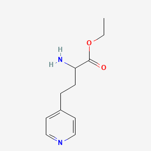 molecular formula C11H16N2O2 B2863693 2-氨基-4-(吡啶-4-基)丁酸乙酯 CAS No. 1342363-86-3