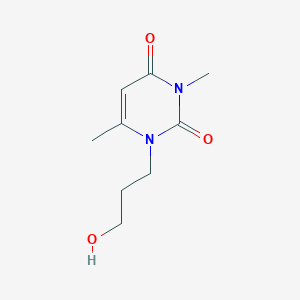 molecular formula C9H14N2O3 B286370 1-(3-hydroxypropyl)-3,6-dimethyl-2,4(1H,3H)-pyrimidinedione CAS No. 76889-80-0