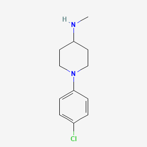 molecular formula C12H17ClN2 B2863706 1-(4-氯苯基)-N-甲基哌啶-4-胺 CAS No. 144872-37-7